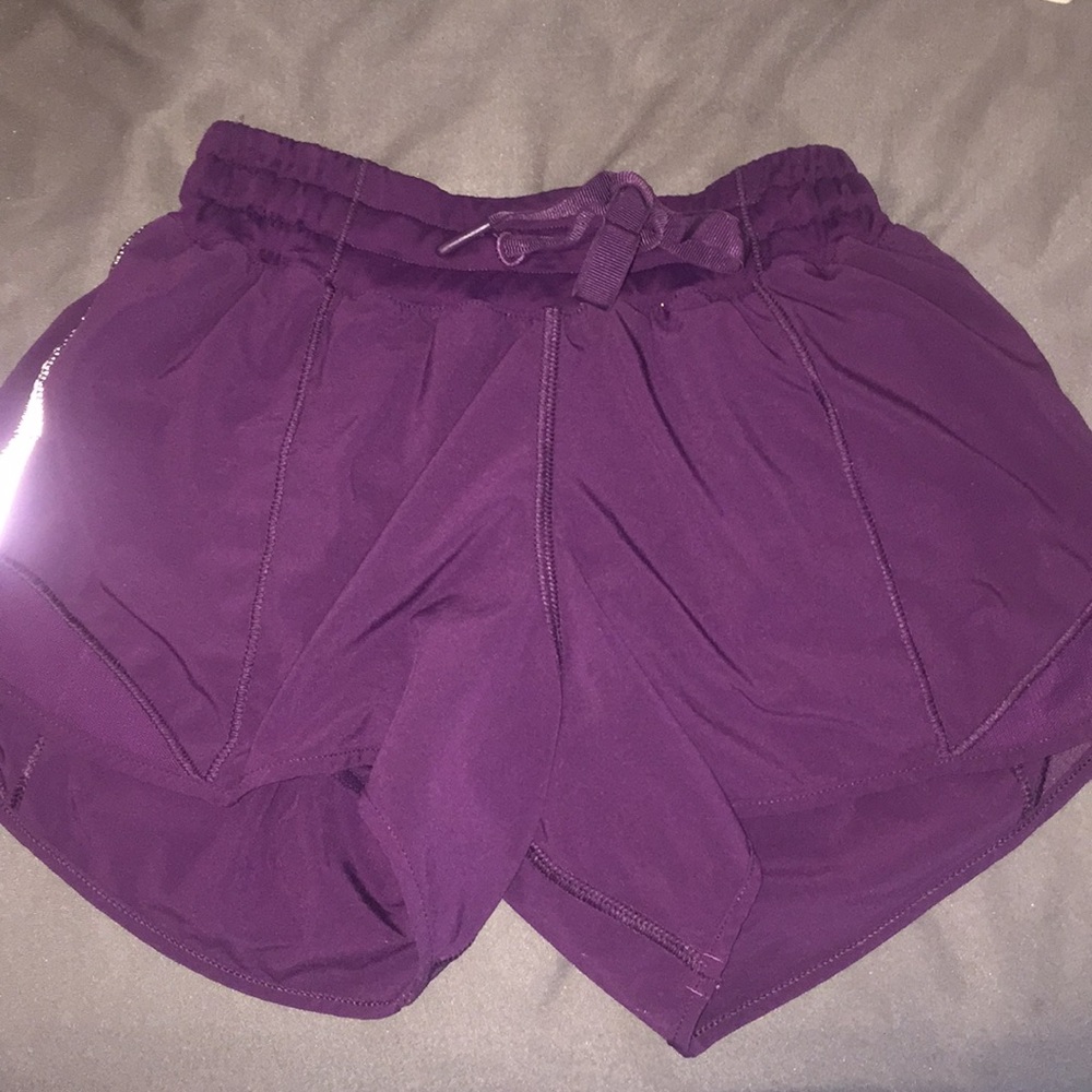 Purple lulu lemon shorts